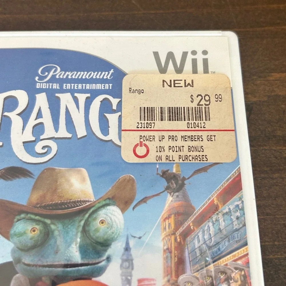 Rango Nintendo Wii Kids Family Video Game‎ Paramount Digital Action Adventure